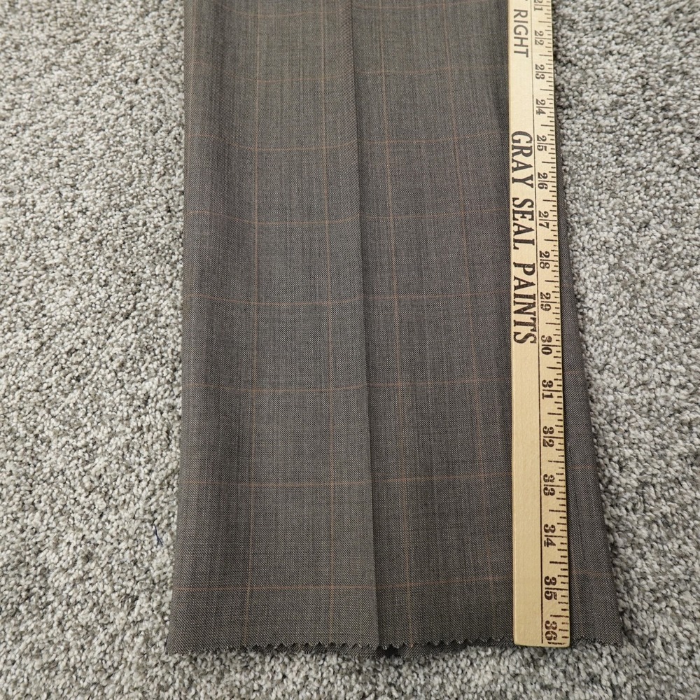 NEW Jos A Bank Pants Mens‎ 37R Gray Wool Trousers Dress Slacks Pleated Career - Picture 4 of 13